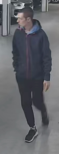 Frame grab of the golf club thief